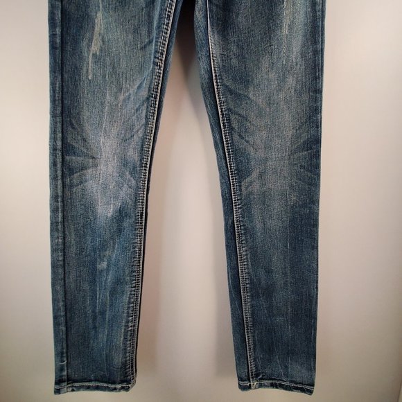 Zanadi Jeans Size 9 Distressed Embellished 30x30 - Picture 11 of 13